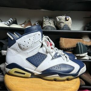 Jordan 9 Olympic blue red white